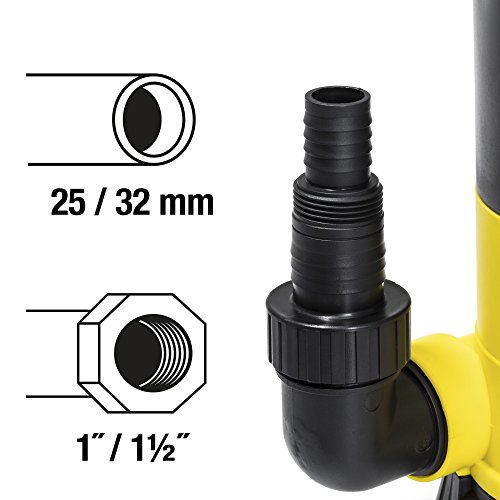 TROTEC TWP 4025 E Schmutzwasser Klarwasser Tauchpumpe, 400 Watt Leistung, bis zu 7.500 Liter Wasser (max. 5 m Tiefe) , Fremdkörper bis 25 mm, Automatisches Ein- und Ausschalten dank des stufenlos einstellbaren Schwimmschalters - 6