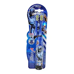 Parteet Kids Cartoon Printed Extra Soft Electric Battery Powered Toothbrush for Boy Kids(1Pc)