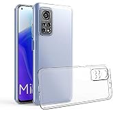 Xiaomi Mi 10T / Mi 10T Pro Uyumlu Kamera Korumalı Darbe &Ouml;nleyici Ultra Slim TPU Şeffaf Silikon Kılıf (Şeffaf, Xiaomi Mi 10T /