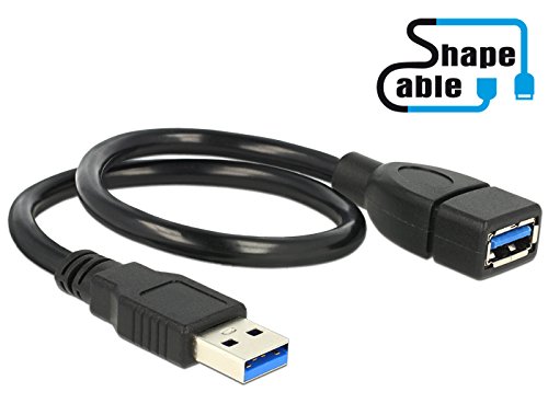 Delock 83714 ShapeCable A Stecker-auf-Buchse USB 3.0-Kabel 35 cm - 3