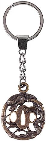 Hanwei OH3041 Samurai Snake Tsuba LARP Snake Amulet Keychain Key Ring