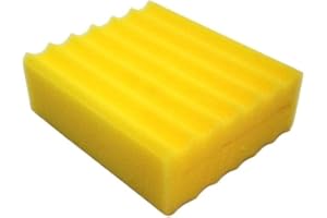 AquaOne Spugne di ricambio in giallo per filtro per laghetto serie CBF, filtro da camera, filtro di ricambio, filtro per laghetto biologico