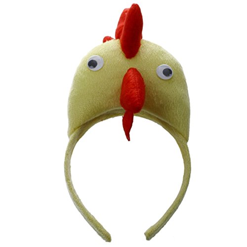 Huhn Hahn Kopfband - TOOGOO(R)3D Huhn Hahn Kopfband Tier Bauernhof Erwachsene Kinder Maske Kostuem Maskenball