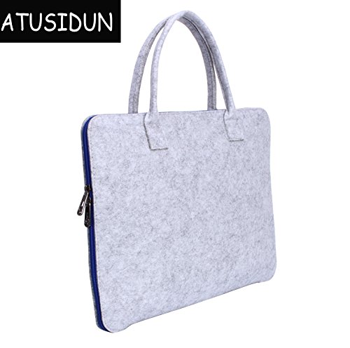 16 Zoll Laptop Schutzh  lle Filz Tasche H  lle Sleeve Case Laptoptasche Notebooktasche Blau