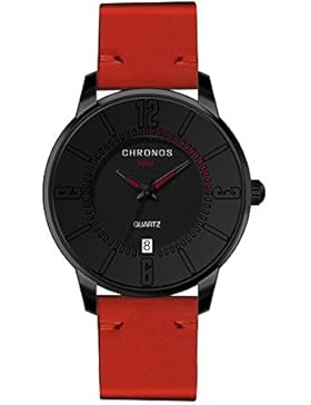 Chronos Herren Quarz Wasserdicht Handgelenk Uhren mit analoger und Datum Kalender Display kratzfest Zifferblatt...
