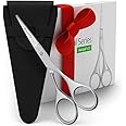 Suvorna 4.5" Beard & Moustache Scissors for Men | Precision Trimming Scissors for Facial Hair, Nose Hair & Beard Grooming