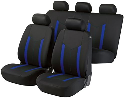 Timon 58394, Car seat covers, protective covers, Complete set, black, blue