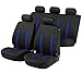 Produktbild Timon 58358, Sitzbezug Schonbezug Autositzbezug, Komplett Set, Schwarz, Blau