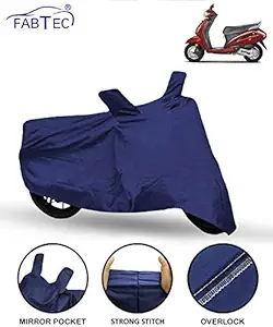 Fabtec Scooty/Scooter Cover for Honda Activa 4g Two Wheeler Cover (Blue)