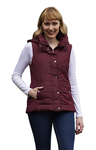 Champion Women's Danehill Gilet with Detachable Hood (Wine) 10