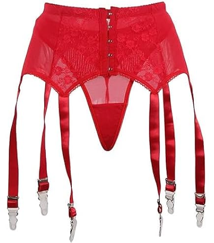 Reggicalze Sexy In Pizzo Con 12 Pinze - Lingerie Per Donne, Matrimonio E San Valentino - Foto 8