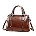 Produktbild Tohole Neue Paket Kuriertasche Damen Weiblichen Beutel Handtaschen FüR Handtasche Elegante Vintage Handtasche(Kaffee)