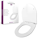 ANTIBAKTERIELL & KRATZFEST - Der WC-Deckel und Sitz werden aus hochwertigem Duroplast hergestellt. Das Material ist äußerst stabil und kratzfest und ist zudem antibakteriell. Der Perfekte Sitz für Familien mit Kindern, die Keimausbreitung verhindern wollen.