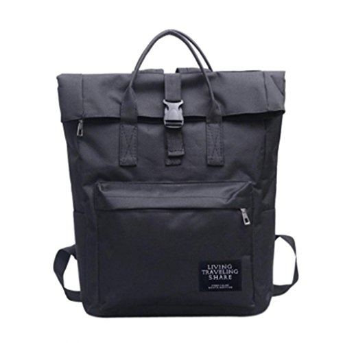 Preisvergleich Produktbild Resplend Damenmode Nylon Handtasche Reiserucksack Tasche Frauen Rucksack Freizeit Backpacks schulrucksack (Schwarz)