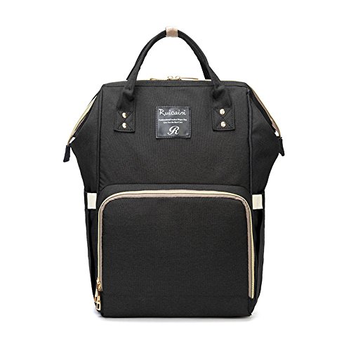 Preisvergleich Produktbild Wickeltasche, multifunktionaler wasserdichter Reise-Rucksack für Baby-Pflegeartikel, großes Fassungsvermögen, stilvoll und strapazierfähig, Grau