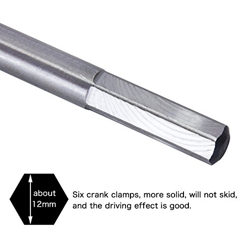 Fortag 5 tlg 230mm Sechskant Schlangenbohrer Satz Holzbohrersatz Holzschlangenbohrer Set Holz Schlangenbohrersatz Holzschlangenbohrer- Set Schneckenbohrer Bohrer Länge Zweig Holzbearbeitungswerkzeug 6-14mm - 3