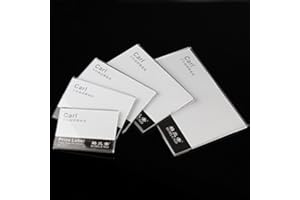 Airgoesin 20pcs Wall Mount Shelf Acrylic Sign Holder Price Card Tag Label Counter Top Stand Display with 3M Adhesive Tape (Paper Size 7x10cm)