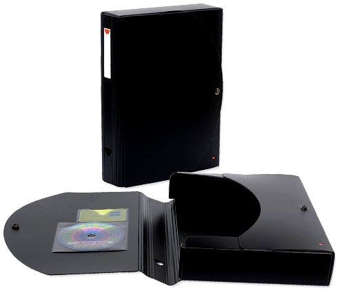 Exacompta 59134ME Archivbox (Exabox Exactive, PP, Rücken 60 mm, DIN A4, aufgebaut geliefert) Schwarz - 4