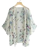Ocasión: el cardigan con estampado floral para mujer es el mejor complemento para bikini, bañadores, playas, trajes de baño, incluso para fiestas. El kimono cardigan también va bien con pantalones cortos, camisola que se adapta a trabajos de oficina, vacaciones o playa.