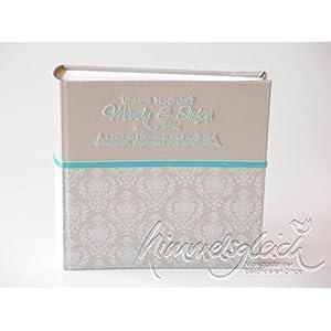 Fotoalbum Hochzeit Ornamente taupe mint