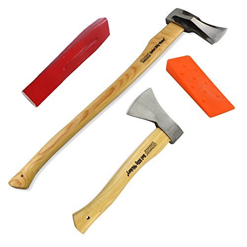 Spaltaxt Set Holzspalter Spaltkeil Spalthammer Handbeil Axt Beil