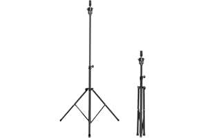 Treppiede per Parrucca, DanseeMeibr Plus Regolabile (32.8-53.5 Pollice) Supporto per parrucca in Metallo, Treppiede parrucchiere Treppiedi per Parrucche con borsa per il trasporto