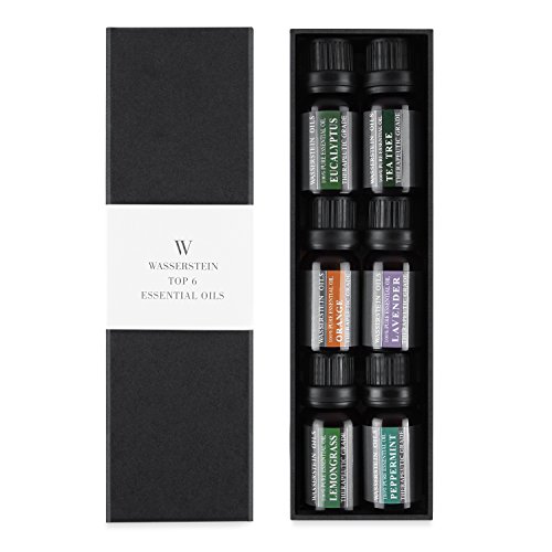 Die Top 6 Aromatherapie Öle – 100% reine ätherische Öle in einem Geschenkset 6 x 10 ml von WASSERSTEIN (Lavendel, Teebaum, Eukalyptus, Zitronengras, Orange, Pfefferminze) - 5