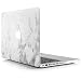 Produktbild iDOO MacBook Schutzhülle / Hard Case Cover Laptop Hülle [Für MacBook Pro 13 Zoll – mit CD-Laufwerk: A1278] - matt, weißer Marmor