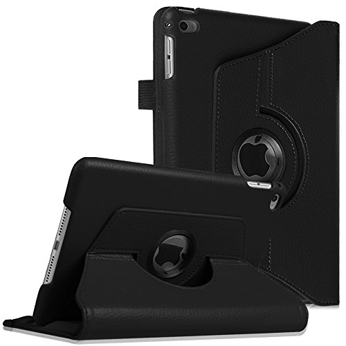 Fintie iPad Mini 4 Hülle - 360 Grad Rotierend Stand Smart Cover Case Schutzhülle Tasche Etui mit Auto Schlaf / Wach Funktion Apple iPad mini 4, Schwarz