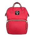 Okayji Multi-Function Waterproof, Baby Travel Backpack Diaper Bag with Large capacity baby Nappy Compartment (Red)