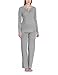 Bellybutton Women's Philine 1/1 Sleeves Striped Maternity Pyjama Top, Grey (8110), Medium