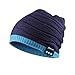Produktbild WeeLion Herren-und Damengestrickter Hut, Bluetooth v4.1 Musik Handy-Lautsprecher Handy-Strick-Hut, Stereo-Kopfhörer Fitness Outdoor-Sport,Blue