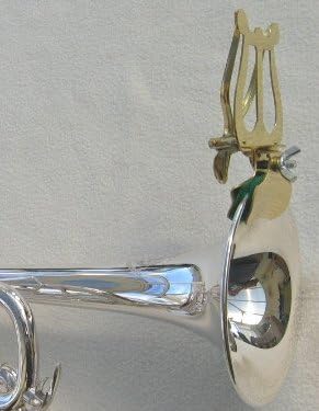 Trumpet/Cornet Bell Clamp Lyre. Lacquered