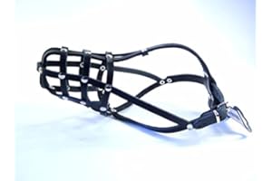 L&J PETS UK Muselière légère en cuir véritable pour teckel et autres