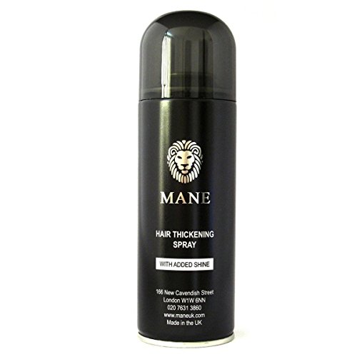 Mane Coloured Hair Thickening Spray BLACK 200ml