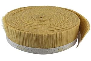 BTMIEY Vacuum Cleaner Engraving Machine Dust Cover, 70mm/100mm Brush Vacuum Cleaner Engraving Machine Dust Cover for CNC Router for Spindle Motor Milling Machine (Gold, 1M*100MM)