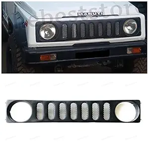 THE BEST STORE Exclusive FRP Fiberglass Hummer Style Type Front Show Grill FITS Maruti Gypsy