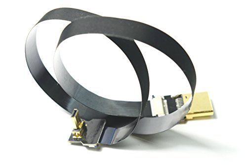 Neue schwarze FPV HDMI Kabel Micro Schnittstelle zu Standard-Schnittstelle für GH4 BMPCC A5000 A6000 A7S A7R 90 Grad DJI 80CM - 6