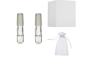 JINNUO Solo Arizer Tige de tube en verre (14mm) Adaptateur pour eau de vapeur (2 Pack)