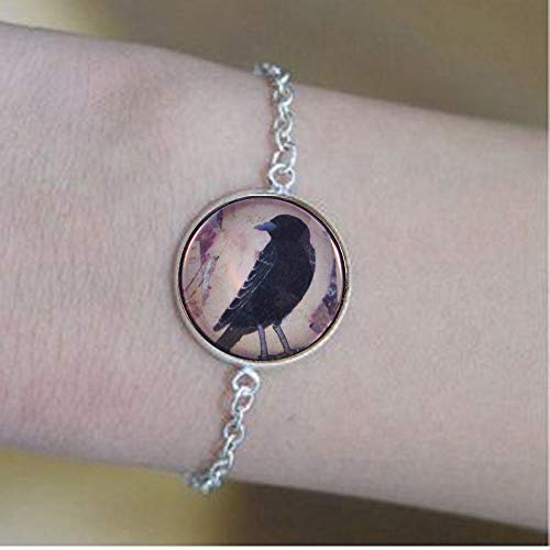 aaaAA Blackbird - Crow - Raven - Bracelets - Bird Bracelets - Gift for Her - Bird Art - Art to Wear - Gift for Bird Lover