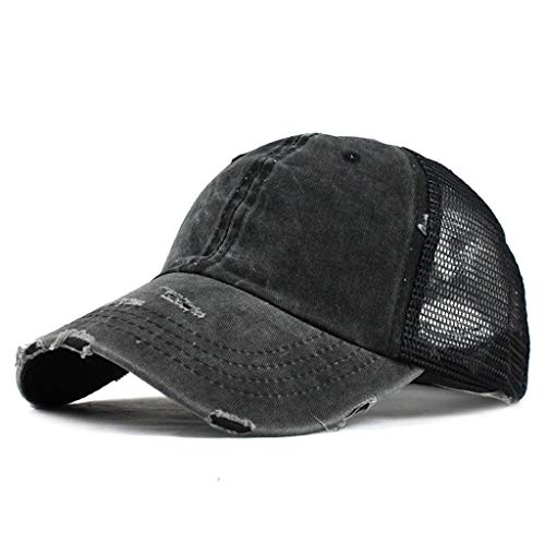 Sonnena Casquette Homme Cap Baseball Réglable Lavage Denim Classique Design Sport Loisirs Femme