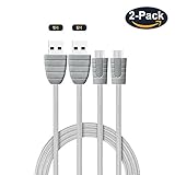 (2-Pack 3.3FT) USB Typ C Kabel, Roadwi USB 3.0 auf USB C-Kabel Nylon-Flechtschnu