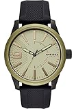 Diesel Herren-Armbanduhr Analog Quarz One Size, grün, schwarz