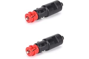 KLOP256 Stecker Zigarettenanzünder 12V/24V, Zigarettenanzünderbuchse Normstecker für Auto LKW PKW Motorrad