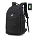 Produktbild Notebook Rucksack 17 Zoll mit USB Ladeanschluss Wasserdichter Daypacks Unisex Laptop Business Computer Rucksack für Damen Herren Schwarz