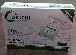 Daichi 3 TB SATA 3.5 Inch Desktop Internal Hard Drive with 2 Year Warranty