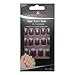 Bling Art False Nails French Manicure Purple 4 Joy Full Cover Medium Tips UK