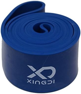 Xingdi Premium 100% natural Latex Resistance Band Pull up Exercise Fitness Stretch Band Training Band Cross Fit 6 Sizes Yoga Workout Resistance Loop Bands, Blue