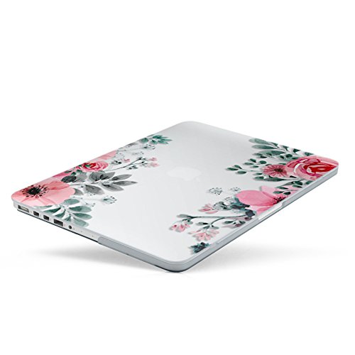 Case MacBook Pro 13 Retina H  lle  iCasso Blume Design Ultra Slim D  nn Kratzfeste matt rutschfest Hartschale Kunststoff Schutzh  lle Snap case f  r M