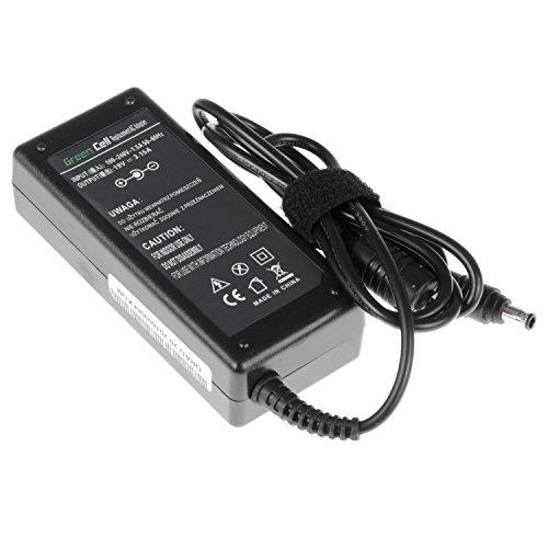 Green Cell® Netzteil / Ladegerät inkl. Stromkabel für Notebook / Laptop Samsung NP275E5E-K01DE (Ausgangsspannung: 19V 3.16A 60W, Steckermaße: 5.5-3.0mm mit Stift nach innen) - 3
